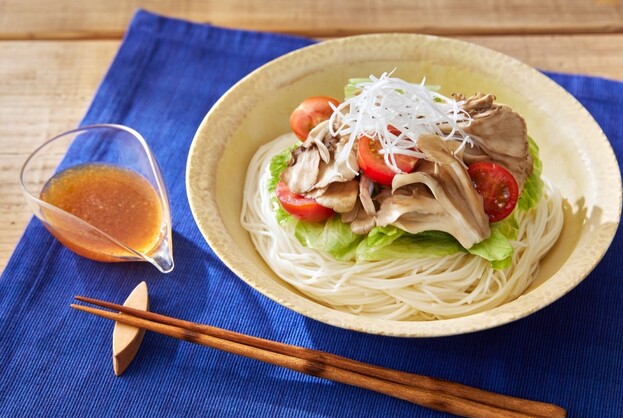 まいたけのチョレギそうめん
