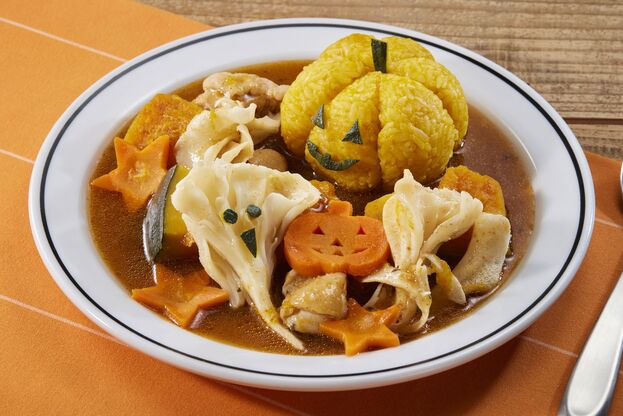 白まいたけとかぼちゃのスープカレー