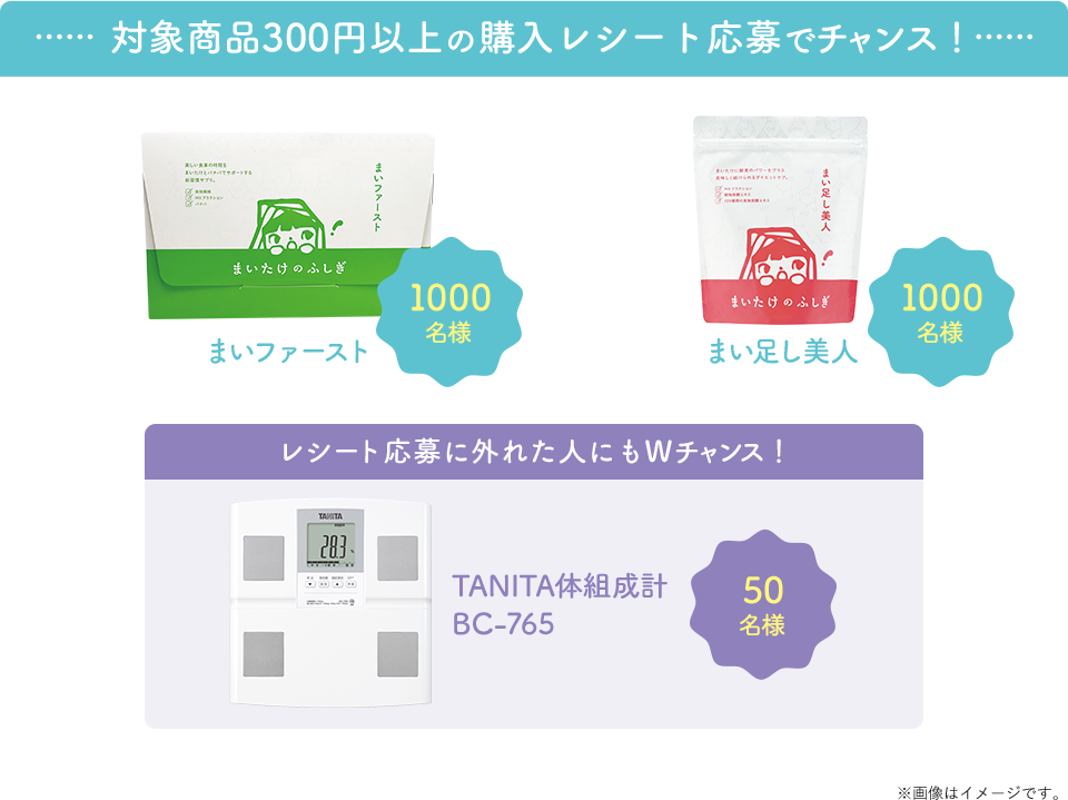 レシート応募でチャンス！