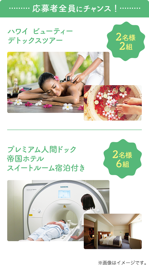 応募者全員にチャンス！