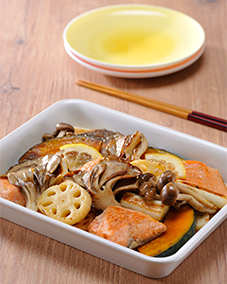 お酢パワーで食欲増進「鮭ときのこの焼き南蛮」