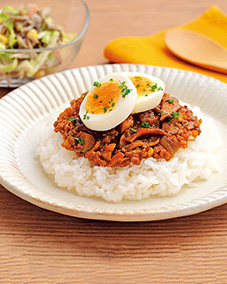 レンジでかんたん！「シャキシャキ食感ドライカレー」