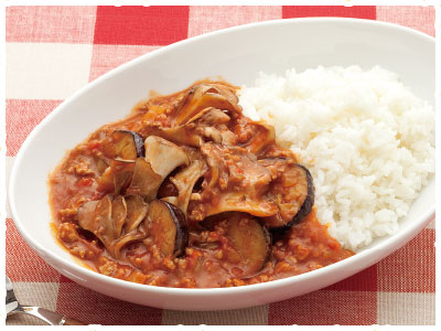 雪国まいたけ極の茄子とひき肉のカレー